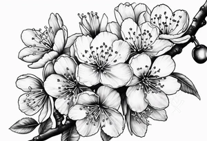 cherry blossoms tattoo idea