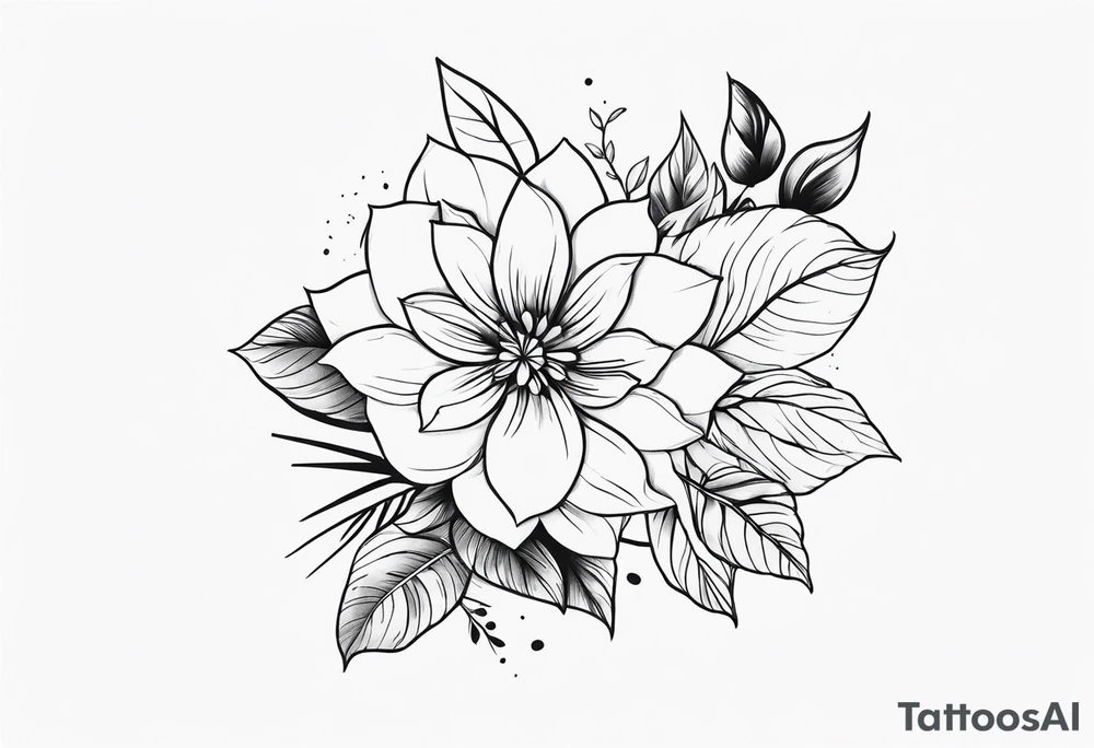 Floral sleeve tattoo idea