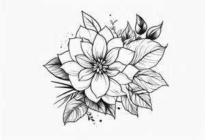 Floral sleeve tattoo idea