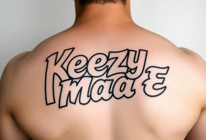 (KeezY MadE) fat bubble letters tattoo idea