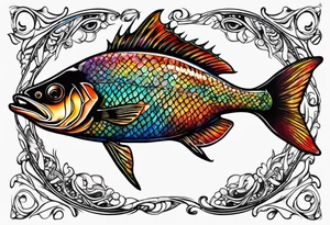 Spearfishing tattoo idea