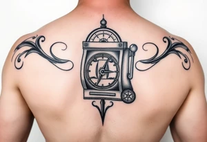 Slot machine and compass tattoo idea