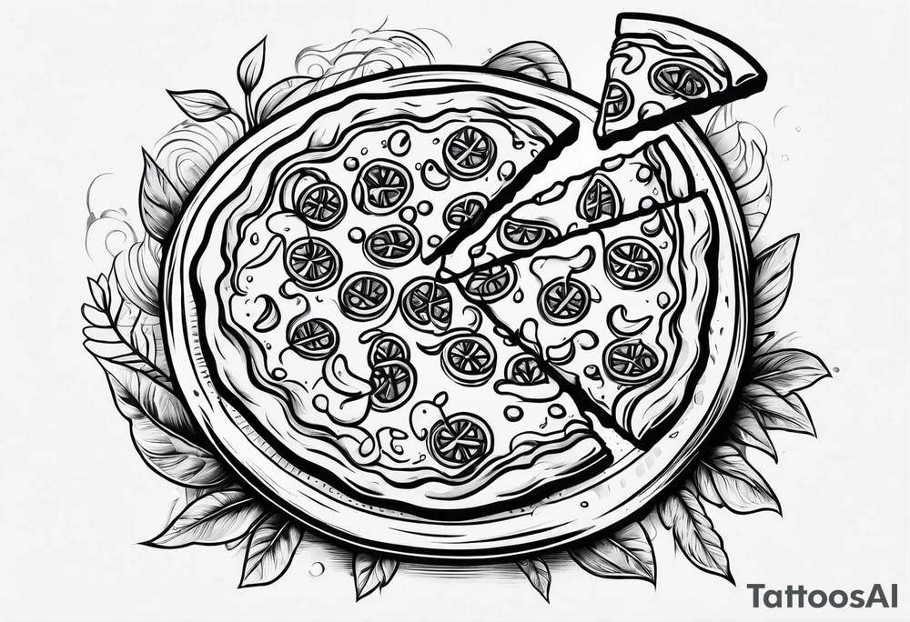 pizza tattoo idea