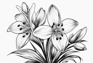 Snowdrop flower tattoo idea