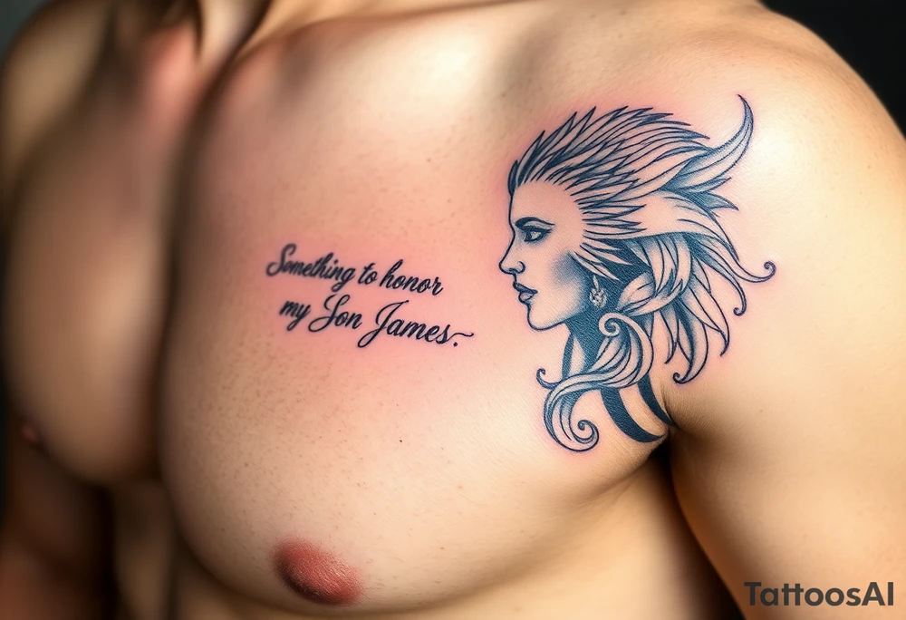 Something to honor my son James and daughter Norah tattoo idea