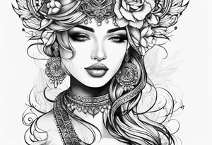 Line Vertical tattoo idea