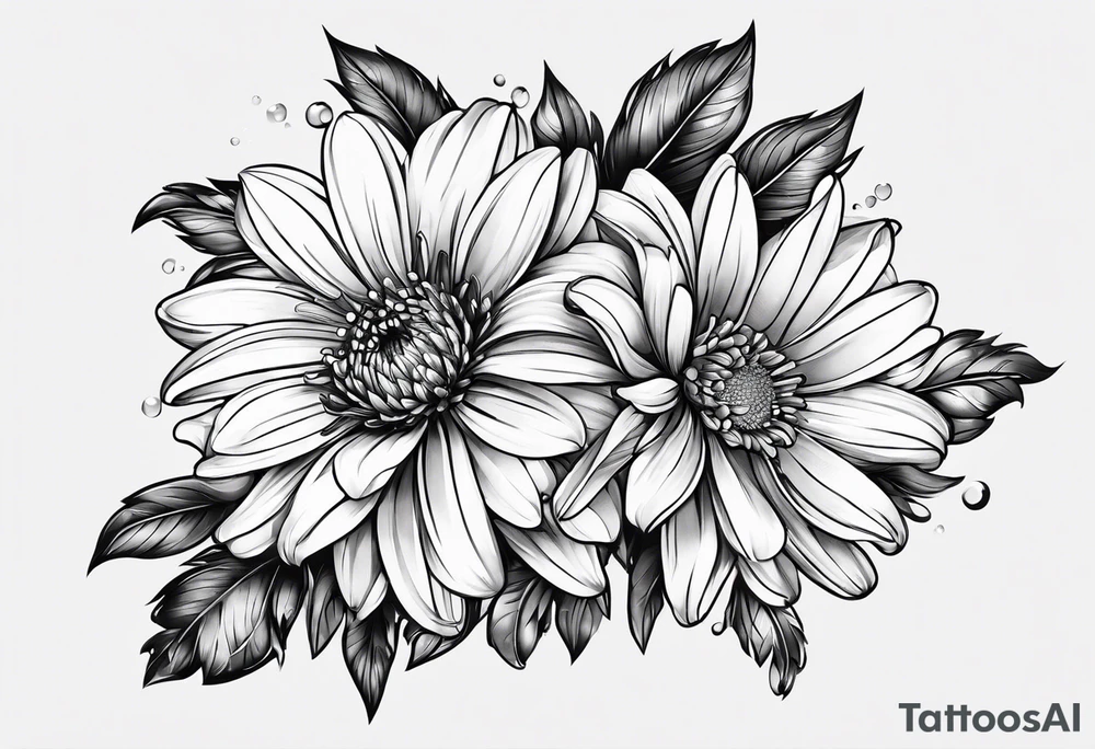aster design tattoo idea