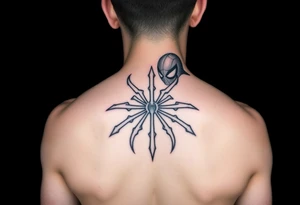 Ambigram of “star wars” and spiderman tattoo idea