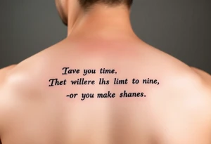 Quotes tattoo idea