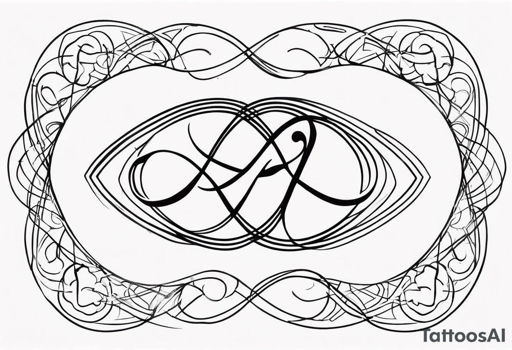 Infinity, family, love, five tattoo idea