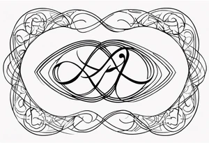 Infinity, family, love, five tattoo idea