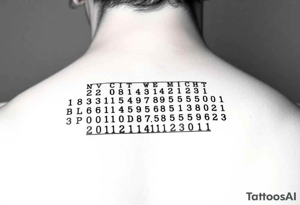 Morse code tattoo idea