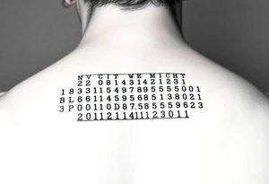 Morse code tattoo idea