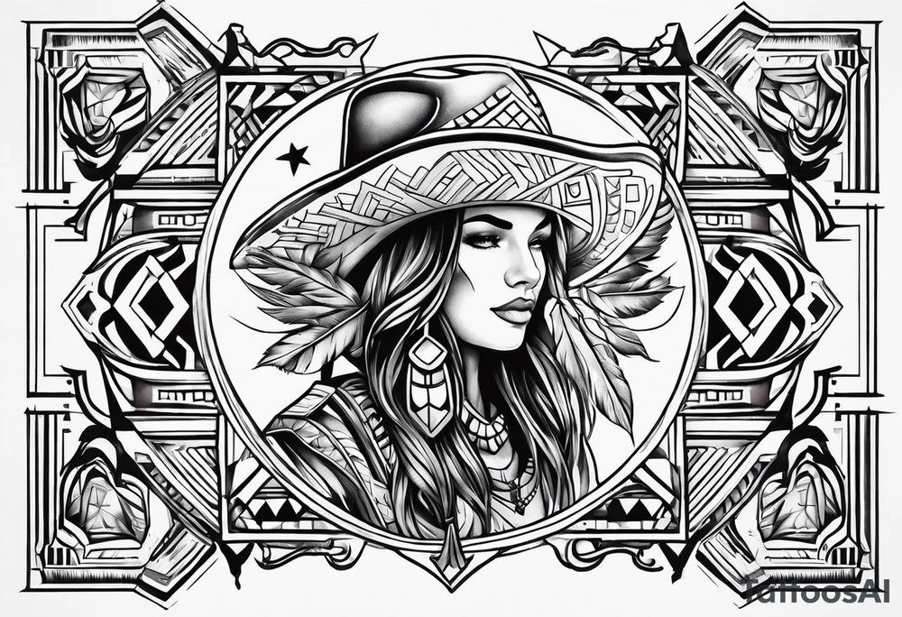 Cowboys and Indians tattoo idea