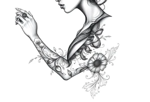 Black woman, survival, blessed tattoo idea