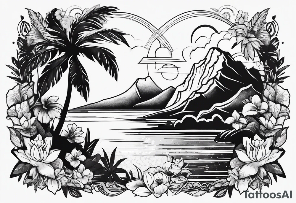 island vibes tattoo idea