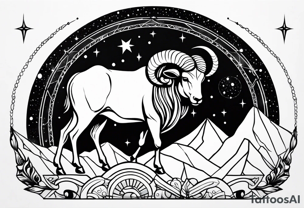 Aries constellation tattoo idea