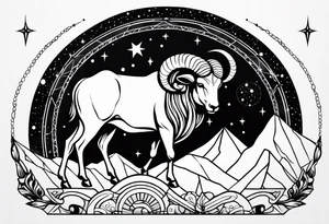 Aries constellation tattoo idea