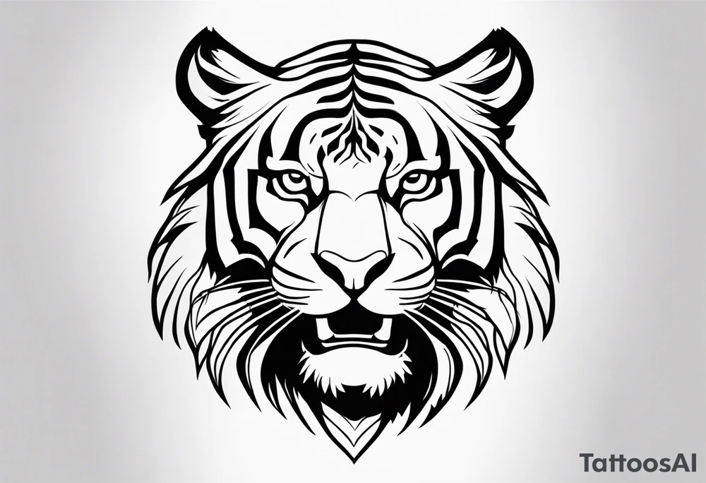 Bold Tiger tattoo idea