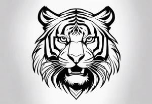 Bold Tiger tattoo idea