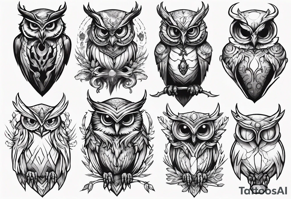 The Demon Owl Stolas, a Prince of Hell who is obsessed with gems, knowledge of astrology and poisonous plants. tattoo idea