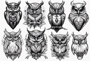 The Demon Owl Stolas, a Prince of Hell who is obsessed with gems, knowledge of astrology and poisonous plants. tattoo idea