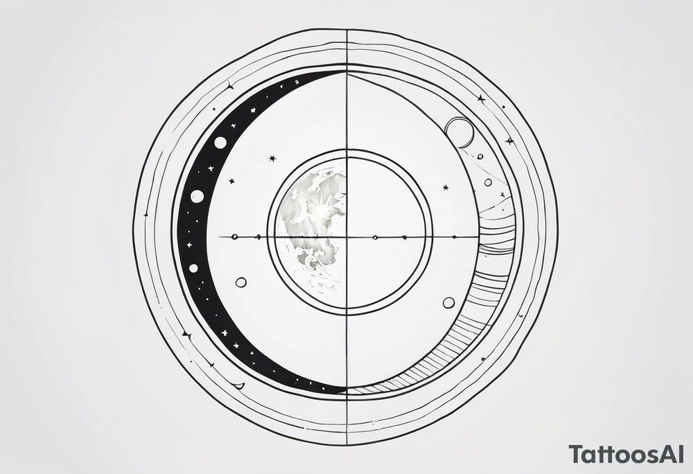 Lunar phases tattoo idea