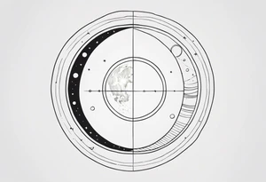 Lunar phases tattoo idea