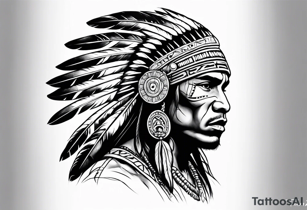 Taino Indian warrior tattoo idea