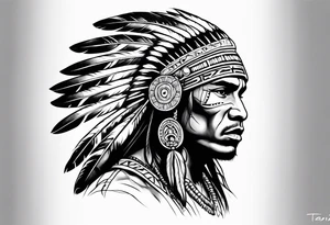 Taino Indian warrior tattoo idea