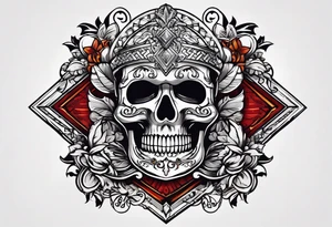free masonry symbol , rectangle tattoo idea