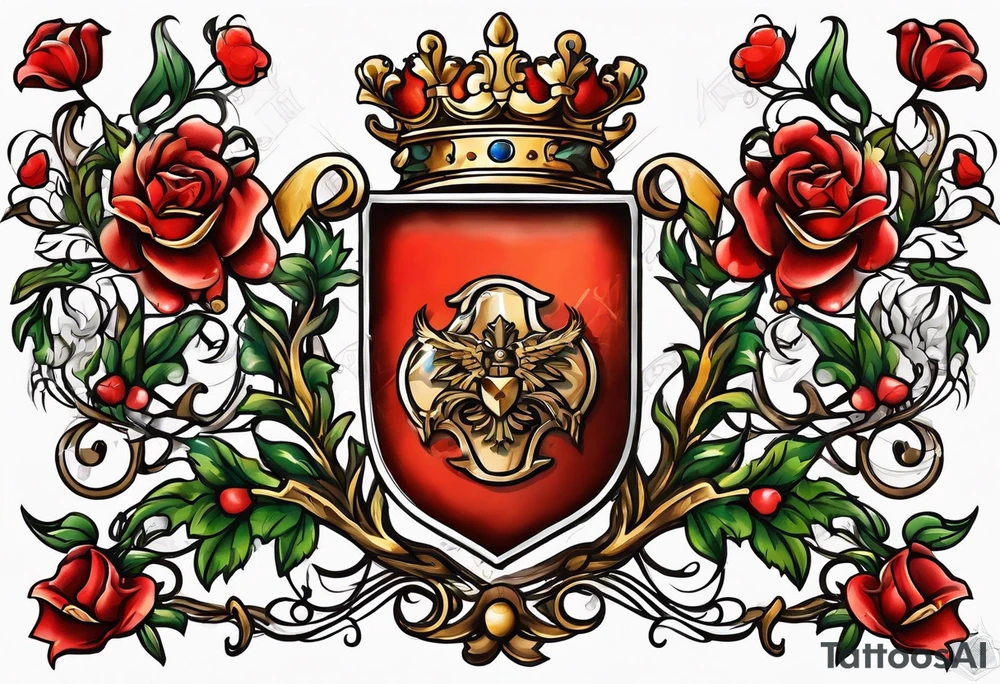 Prentice Family Crest tattoo idea