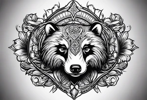 holy badger tattoo idea