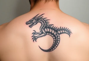 Powerful Dacian Draco with Decebal tattoo idea