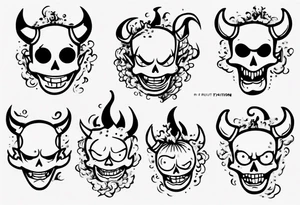devil fruit one piece tattoo idea