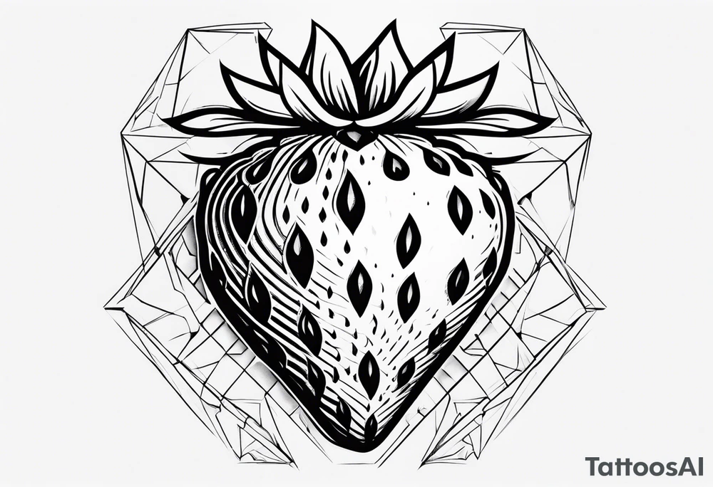 Strawberry tattoo idea