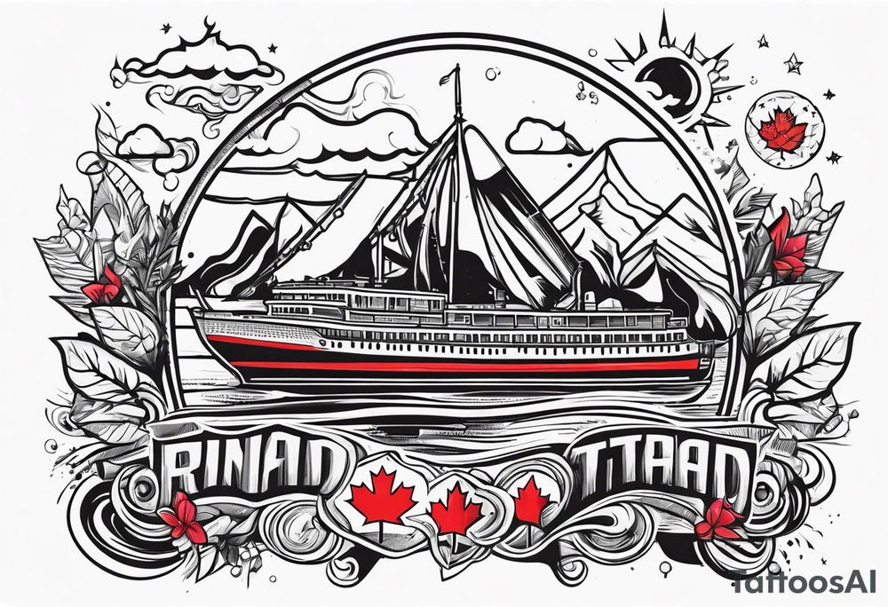 Elements of Trinidad and Canada tattoo idea
