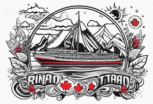 Elements of Trinidad and Canada tattoo idea