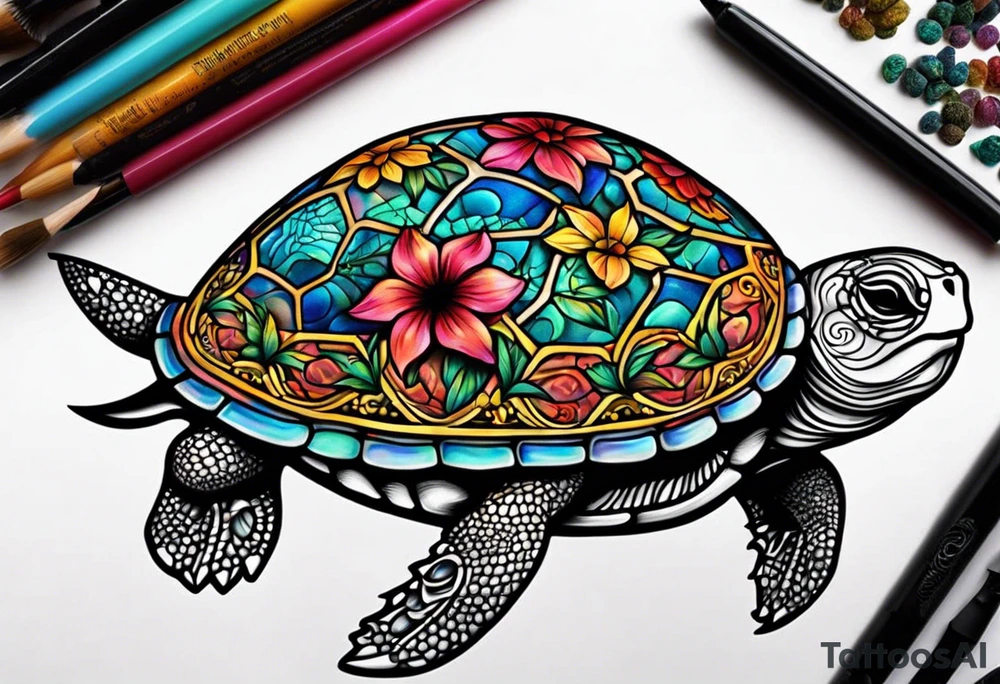 Grateful Dead turtle tattoo idea