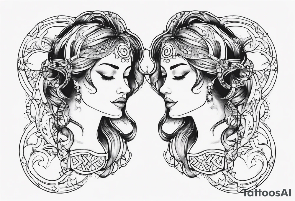 Gemini tattoo tattoo idea