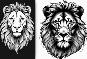 Lion, 11:11, add something cool hood tattoo tattoo idea