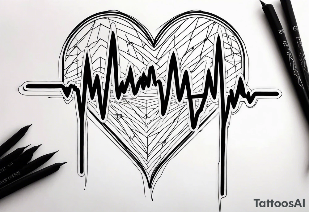 Heartbeat Line tattoo idea