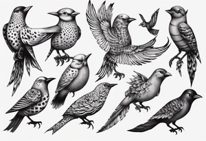 cibo matto bird tattoo idea