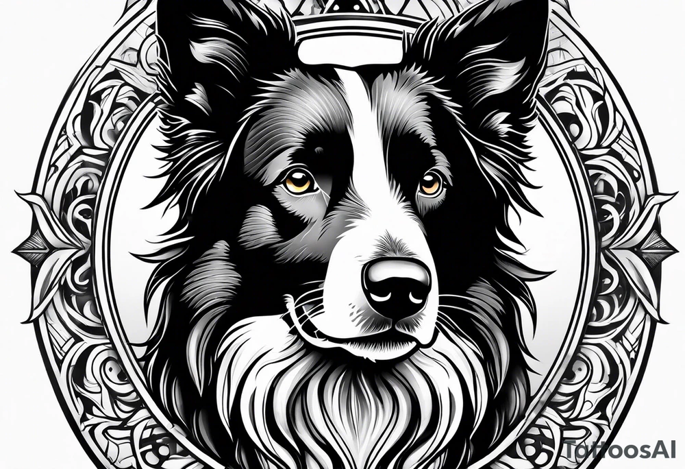 Border Collie tattoo idea