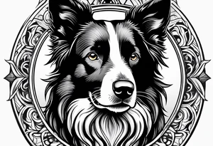 Border Collie tattoo idea