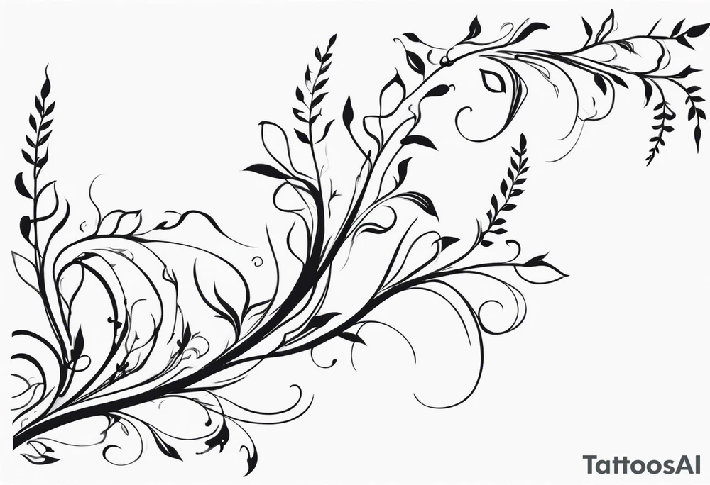 Delicate Vines crawling up the arm. tattoo idea