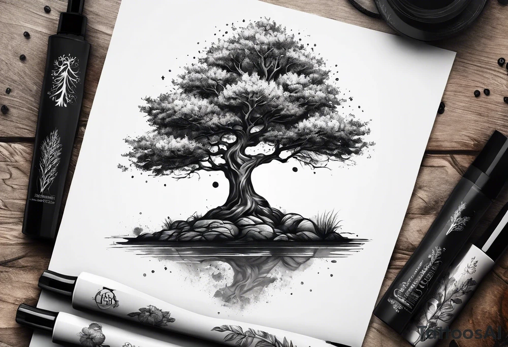 Small tree tattoo idea