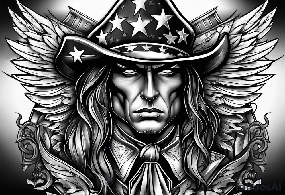 American patriot tattoo idea
