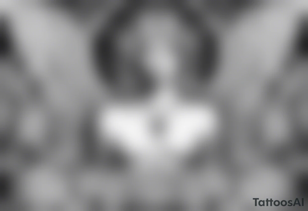 A tattoo with the letters “Lev livet mens du kan” with an angel tattoo idea