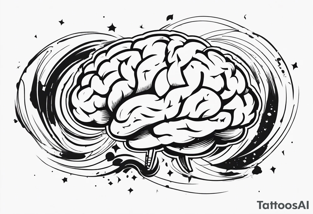 fighting with your brain because your emotions feel like a rollercoaster tattoo idea